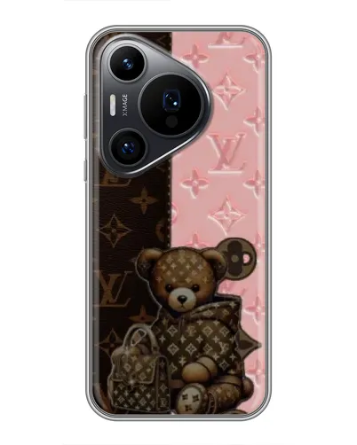 Чехол для Huawei Pura 70 PRO с картинкой «Мишка в стиле LV» Чехол для Huawei Pura 70 PRO с картинкой «Мишка в стиле LV»