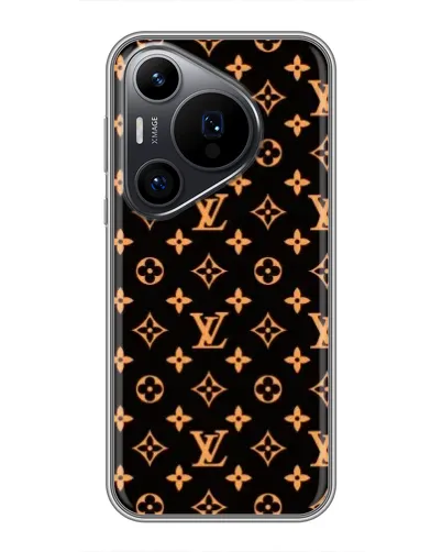 Чехол для Huawei Pura 70 PRO с картинкой «Золотая монограмма LV» Чехол для Huawei Pura 70 PRO с картинкой «Золотая монограмма LV»