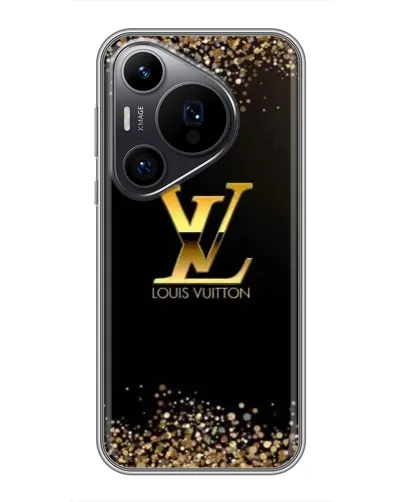 Чехол для Huawei Pura 70 PRO с картинкой «LV — золотые искры» Чехол для Huawei Pura 70 PRO с картинкой «LV — золотые искры»