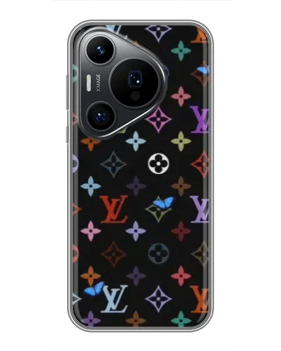 Чехол для Huawei Pura 70 PRO с картинкой «Цветная монограмма LV» Чехол для Huawei Pura 70 PRO с картинкой «Цветная монограмма LV»