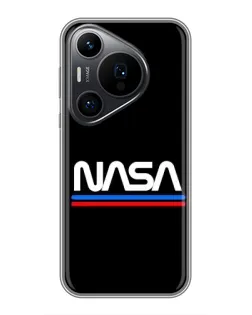 Чехол для Huawei Pura 70 PRO с картинкой «NASA — классика Red Blue»