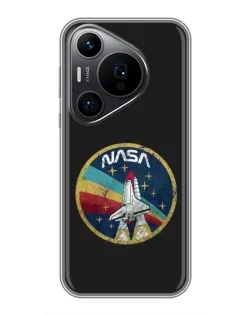 Чехол для Huawei Pura 70 PRO с картинкой «NASA — эмблема миссии»
