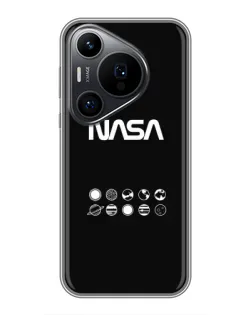 Чехол для Huawei Pura 70 PRO с картинкой «NASA — технический принт»