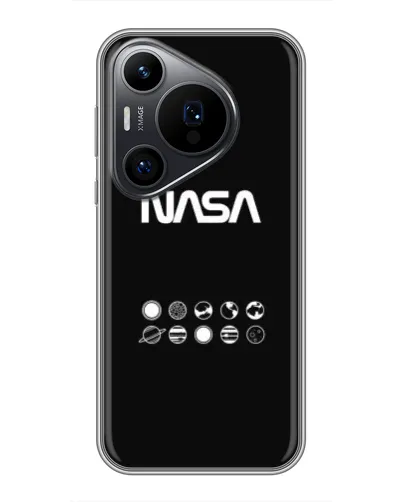 Чехол для Huawei Pura 70 PRO с картинкой «NASA — технический принт»