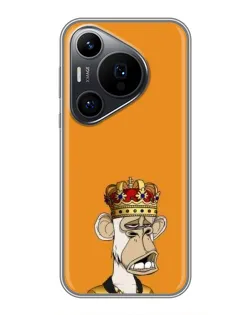Чехол для Huawei Pura 70 PRO с картинкой «Золотая обезьяна Bored Ape» Чехол для Huawei Pura 70 PRO с картинкой «Золотая обезьяна Bored Ape»