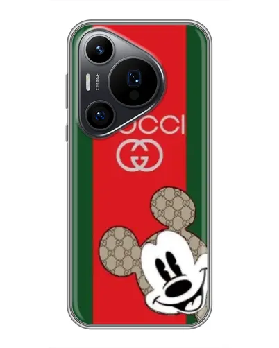 Чехол для Huawei Pura 70 PRO с картинкой «Gucci — полосы и Микки» Чехол для Huawei Pura 70 PRO с картинкой «Gucci — полосы и Микки»
