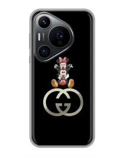 Чехол для Huawei Pura 70 PRO с картинкой «Минни Маус на лого»