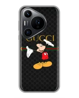 Чехол для Huawei Pura 70 PRO с картинкой «Микки Маус Gucci»