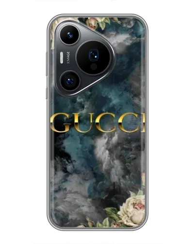 Чехол для Huawei Pura 70 PRO с картинкой «Абстрактные цветы Gucci» Чехол для Huawei Pura 70 PRO с картинкой «Абстрактные цветы Gucci»