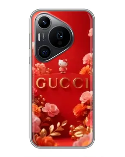 Чехол для Huawei Pura 70 PRO с картинкой «Gucci — золотой сад»