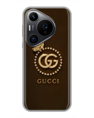 Чехол для Huawei Pura 70 PRO с картинкой «Gucci — золотая бабочка» Чехол для Huawei Pura 70 PRO с картинкой «Gucci — золотая бабочка»