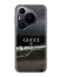 Чехол для Huawei Pura 70 PRO с картинкой «Gucci — морской прибой»