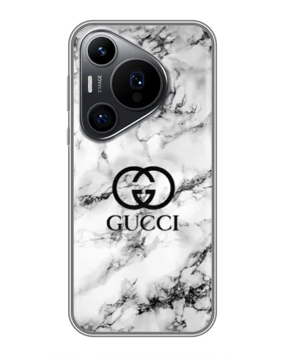 Чехол для Huawei Pura 70 PRO с картинкой «Gucci — мраморный шик» Чехол для Huawei Pura 70 PRO с картинкой «Gucci — мраморный шик»