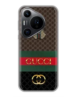 Чехол для Huawei Pura 70 PRO с картинкой «Gucci — брендированный десерт»