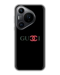 Чехол для Huawei Pura 70 PRO с картинкой «Gucci — красный градиент»