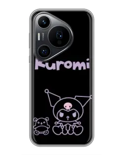 Чехол для Huawei Pura 70 PRO с картинкой «Kuromi — черный минимализм» Чехол для Huawei Pura 70 PRO с картинкой «Kuromi — черный минимализм»