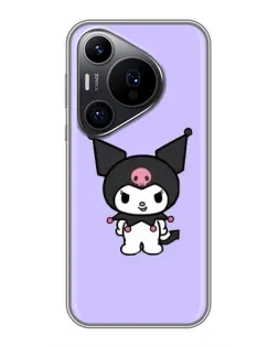 Чехол для Huawei Pura 70 PRO с картинкой «Kuromi — нежный фиолетовый»