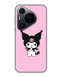 Чехол для Huawei Pura 70 PRO с картинкой «Kuromi — розовая нежность»