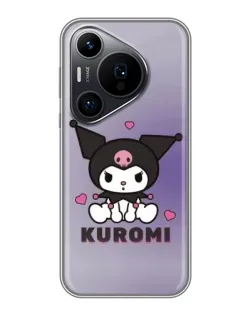 Чехол для Huawei Pura 70 PRO с картинкой «Kuromi — фиолетовый арт»