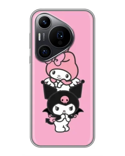 Чехол для Huawei Pura 70 PRO с картинкой «My Melody и Kuromi»
