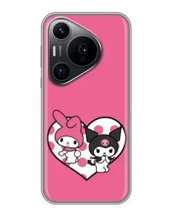 Чехол для Huawei Pura 70 PRO с картинкой «Kuromi и My Melody»
