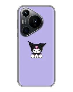 Чехол для Huawei Pura 70 PRO с картинкой «Kuromi — фиолетовый минимализм»
