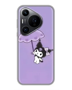 Чехол для Huawei Pura 70 PRO с картинкой «Kuromi с зонтиком»
