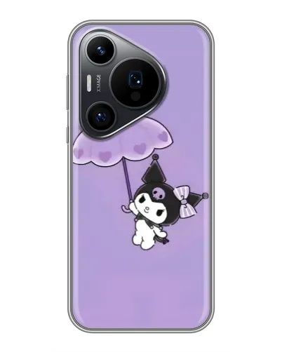 Чехол для Huawei Pura 70 PRO с картинкой «Kuromi с зонтиком»