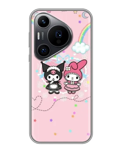 Чехол для Huawei Pura 70 PRO с картинкой «My Melody и Kuromi»
