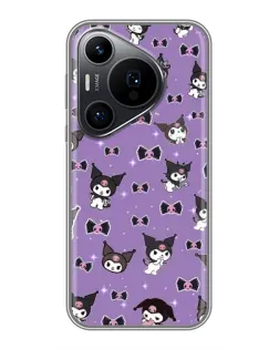 Чехол для Huawei Pura 70 PRO с картинкой «Kuromi — паттерн»