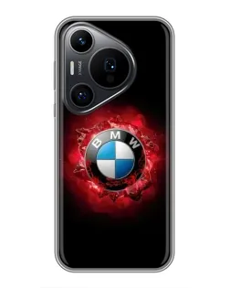 Чехол для Huawei Pura 70 PRO с картинкой «Логотип BMW — вспышка»