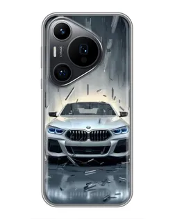 Чехол для Huawei Pura 70 PRO с картинкой «BMW в свете фар»
