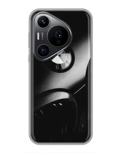 Чехол для Huawei Pura 70 PRO с картинкой «Эмблема BMW — макро»