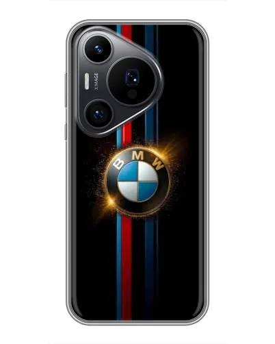 Чехол для Huawei Pura 70 PRO с картинкой «BMW M-Power неон»