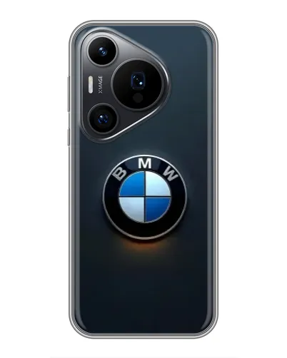 Чехол для Huawei Pura 70 PRO с картинкой «Логотип BMW — минимализм»