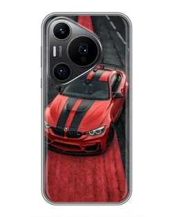 Чехол для Huawei Pura 70 PRO с картинкой «BMW на красной дорожке»