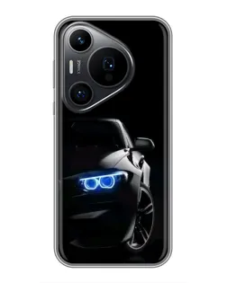 Чехол для Huawei Pura 70 PRO с картинкой «BMW — ночной взгляд»