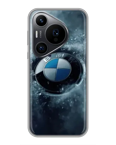 Чехол для Huawei Pura 70 PRO с картинкой «Логотип BMW — лед» Чехол для Huawei Pura 70 PRO с картинкой «Логотип BMW — лед»