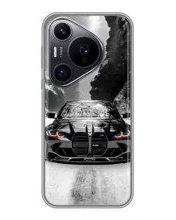 Чехол для Huawei Pura 70 PRO с картинкой «BMW — акварельный дрифт»