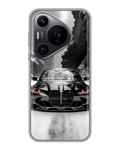 Чехол для Huawei Pura 70 PRO с картинкой «BMW — акварельный дрифт» Чехол для Huawei Pura 70 PRO с картинкой «BMW — акварельный дрифт»