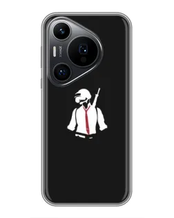 Чехол для Huawei Pura 70 PRO с картинкой «PUBG — силуэт воина» Чехол для Huawei Pura 70 PRO с картинкой «PUBG — силуэт воина»