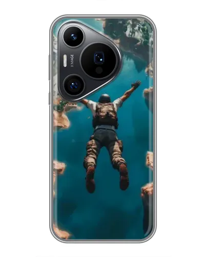 Чехол для Huawei Pura 70 PRO с картинкой «PUBG — свободное падение»