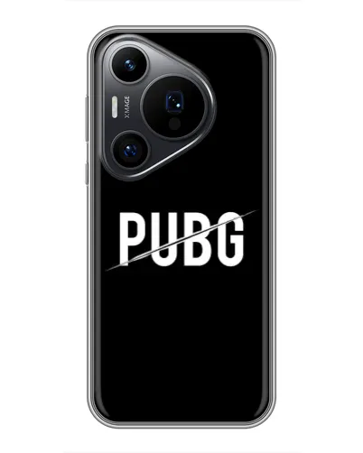 Чехол для Huawei Pura 70 PRO с картинкой «PUBG — белый логотип»