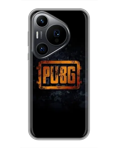 Чехол для Huawei Pura 70 PRO с картинкой «PUBG — золотой логотип»