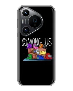 Чехол для Huawei Pura 70 PRO с картинкой «Логотип Among Us»