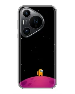 Чехол для Huawei Pura 70 PRO с картинкой «Одинокий герой на планете»