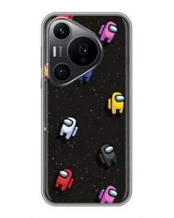 Чехол для Huawei Pura 70 PRO с картинкой «Космический паттерн Among Us»