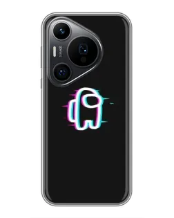 Чехол для Huawei Pura 70 PRO с картинкой «Among Us неон»