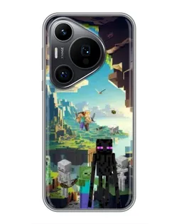 Чехол для Huawei Pura 70 PRO с картинкой «Эндермен в лесу» Чехол для Huawei Pura 70 PRO с картинкой «Эндермен в лесу»