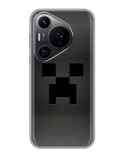 Чехол для Huawei Pura 70 PRO с картинкой «Черный крипер градиент» Чехол для Huawei Pura 70 PRO с картинкой «Черный крипер градиент»